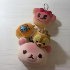 豆しば三兄弟 焼きたてパン屋さん スクイーズキーホルダー マスコット