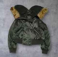 00s フライトジャケット N2B 短丈 y2k 平成ギャル ファー