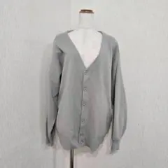 WEGO ニットVネックカーディガン グレー（L）のサムネイル