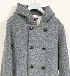 URBAN RESEARCH ウール混　ダブルブレストピーコート M