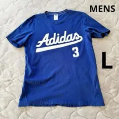 Adidas アディダス Tシャツ ヴィンテージ ブルー L 半袖