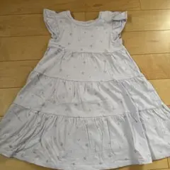 プティマイン　petit main ワンピース　さくらんぼ　110cm パープル