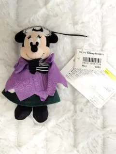 ホーンテッドマンションミニー ぬいぐるみストラップ コスチューム タグ付き未使用 ホーンテッドマンションミニー ぬいぐるみストラップ コスチューム