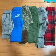 男の子ズボン　サイズ80 7枚セット　秋冬