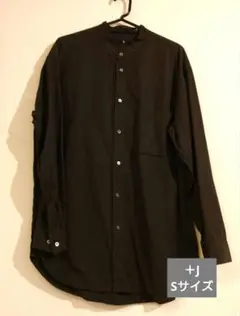 スーピマコットンオーバーサイズスタンドカラーシャツ ユニクロ +J Sサイズ