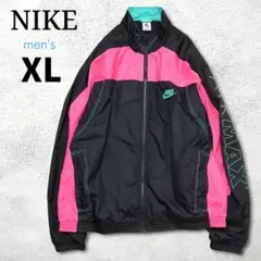 美品【ナイキ】AIR MAX トラックジャケット XL ビッグシルエット 黒
