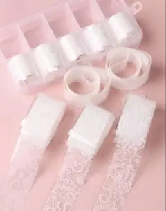 SHEIN レース ネイル 転写シート ホワイト 白