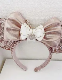 カチューシャホルダー ディズニー イニシャルMチャーム付き