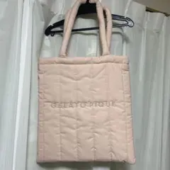 【ONLINE限定】キルティングトートバッグ　ピンク