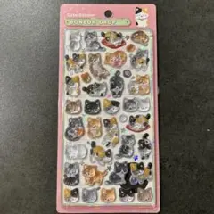ボンボンドロップシール　和柄猫　正規品