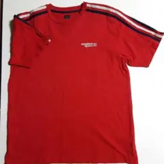 値下げ❗ adidas Original Sport Tシャツ Lサイズ レッド