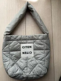 CITEN キルティングショルダーバッグ ライトグレー