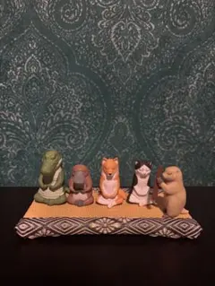 座禅　動物フィギュア 5体セット