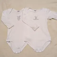 Petit Bateau 長袖ボディスーツ 18m 2枚セット