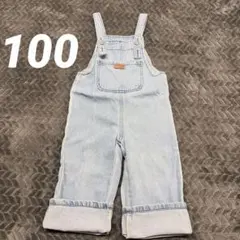 オーバーオール 100cm ライトブルー