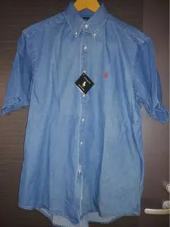 新品紙タグ付き!ポロ·ラルフローレン　ダンガリー半袖ボタンダウンシャツ　S
