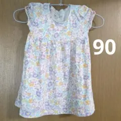any FAM 花柄 半袖 ワンピース 子供 女の子90cmのサムネイル