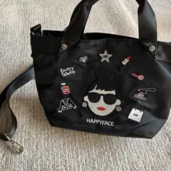 HAPPYFACE ブラック 2WAYバッグ