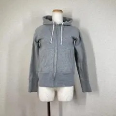 ドレステリア 日本製 裏ボア ジップパーカー グレー 1　DRESSTERIORのサムネイル
