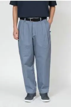 DESCENDANT DC-3 TWILL TROUSERS ブルーグレー