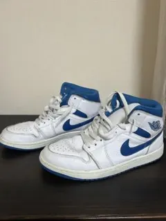 ナイキ エアジョーダン1 MID 白青 27cm 即発送OK