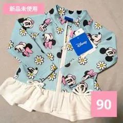 【新品未使用】ミニーちゃん ラッシュガード 水着 90 ディズニー