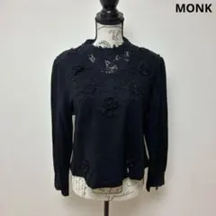 MONK ウールトップス レース刺しゅう