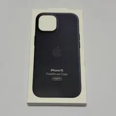新品 Apple純正 iPhone 15 ファインウーブンケース ブラック 黒