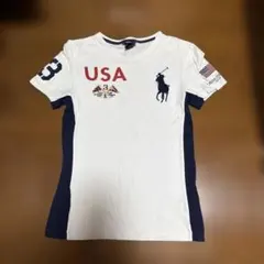 【希少】POLO RALPH LAUREN 半袖Tシャツ　ビッグポニーホワイト