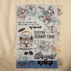 ドナルドダックとチップ＆デール クリアファイル