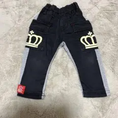 BABY DOLL ポケット付きパンツ ブラック/グレー