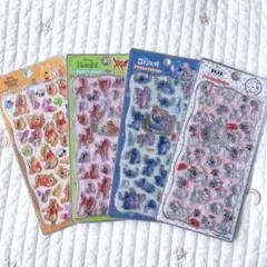 国内正規品　新作ディズニー　プチドロップステッカー　プチドロ　4種セット