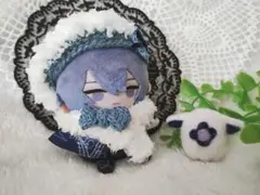 にじさんじ　にじパペット　小柳ロウ　ふわふわベレ帽＆マフラー　にじぱぺ　ぬい服