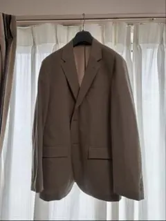 【美品】ユニクロ 感動ジャケット（袖丈着丈短め） ベージュ M