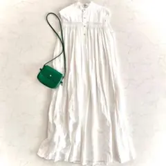 美品フランクアンドアイリーンRORY リネンシャツワンピース 白 XS