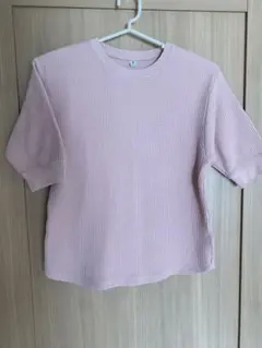 子ども服 カットソー（ワッフル生地）120㎝くらいで七分袖