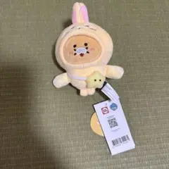韓国　ちいかわ カカオフレンズ チュンシク　ぬいぐるみキーリング うさぎ