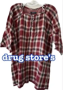 drugstore's ドラッグストアーズ チュニック チェック ワンピースのサムネイル