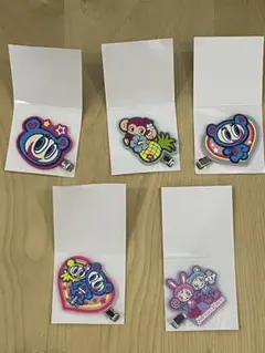 ナルミヤキャラクターズラバークリップつきグミ　エンジェルブルー　メゾピアノ　5点