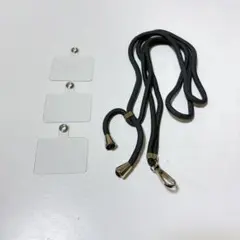 スマホストラップ ネックストラップ 肩がけ 携帯ストラップ ナイロン製 グレー