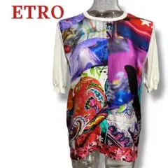 ＊ETRO＊シルク＆コットン さらりとした着心地の トップス　Ｔシャツのサムネイル