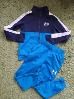 美品　Under Armour ジャージセット YSM ネイビー/ターコイズ