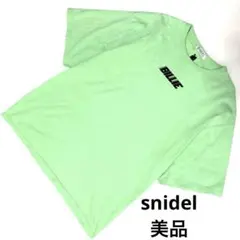 【美品】スナイデル ビリーアイリッシュ Tシャツ F グリーン SNIDELのサムネイル