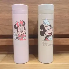 新品 ディズニーストア ミッキー ミニー ステンレスボトル 水筒 320ml