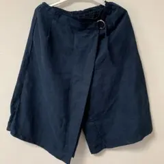 N ano Feuille 巻きスカート風　キュロット　ネイビー　150cm