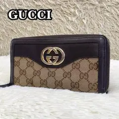 極美品 GUCCI グッチ 長財布 ラウンドファスナー S8498 - メルカリ