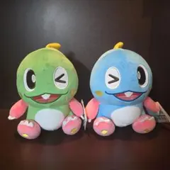 タイクレ限定】バブルボブル バブルン ボブルン ぬいぐるみ2点セット