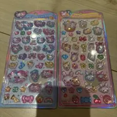 まじかるみゅーちゃん　ふわふわらびちゃん うるちゅるポップシール　２枚セット