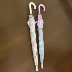 레인 앤 샤인 우산, 파스텔 컬러 유메카와 롱 우산, 2개 세트