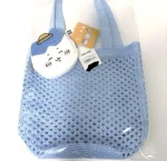 【新品・タグ付き】GU × ハチワレ　コラボ ポーチセットバッグ　ブルー色